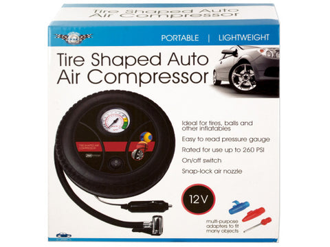 Portable Tire-Shaped Auto Air Compressor: Case of 137
