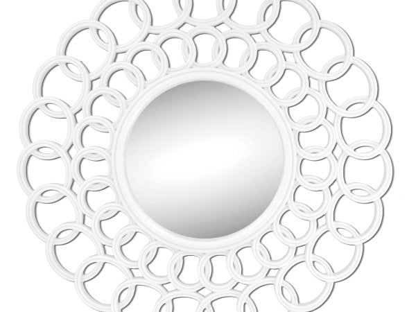 Modern Retro Circle Design Wall Mirror: Case of 4