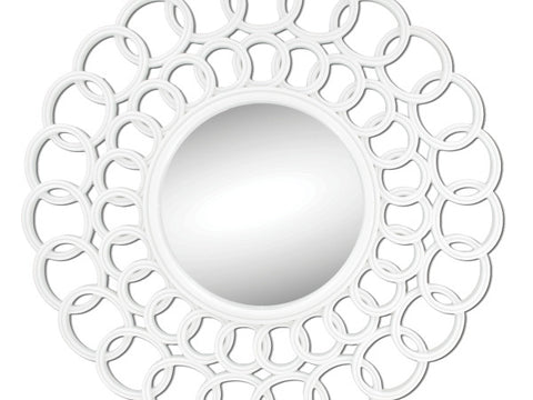 Modern Retro Circle Design Wall Mirror: Case of 4