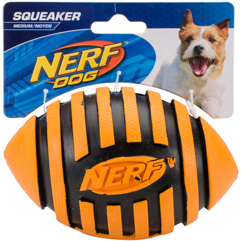 Nerf Spiral Squeak Football 5""-Orange