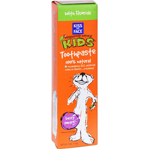 Kiss My Face - Berry Smart Kids Toothpaste With Fluoride ( 2 - 4 OZ): Berry Smart Kids Toothpaste With Fluoride